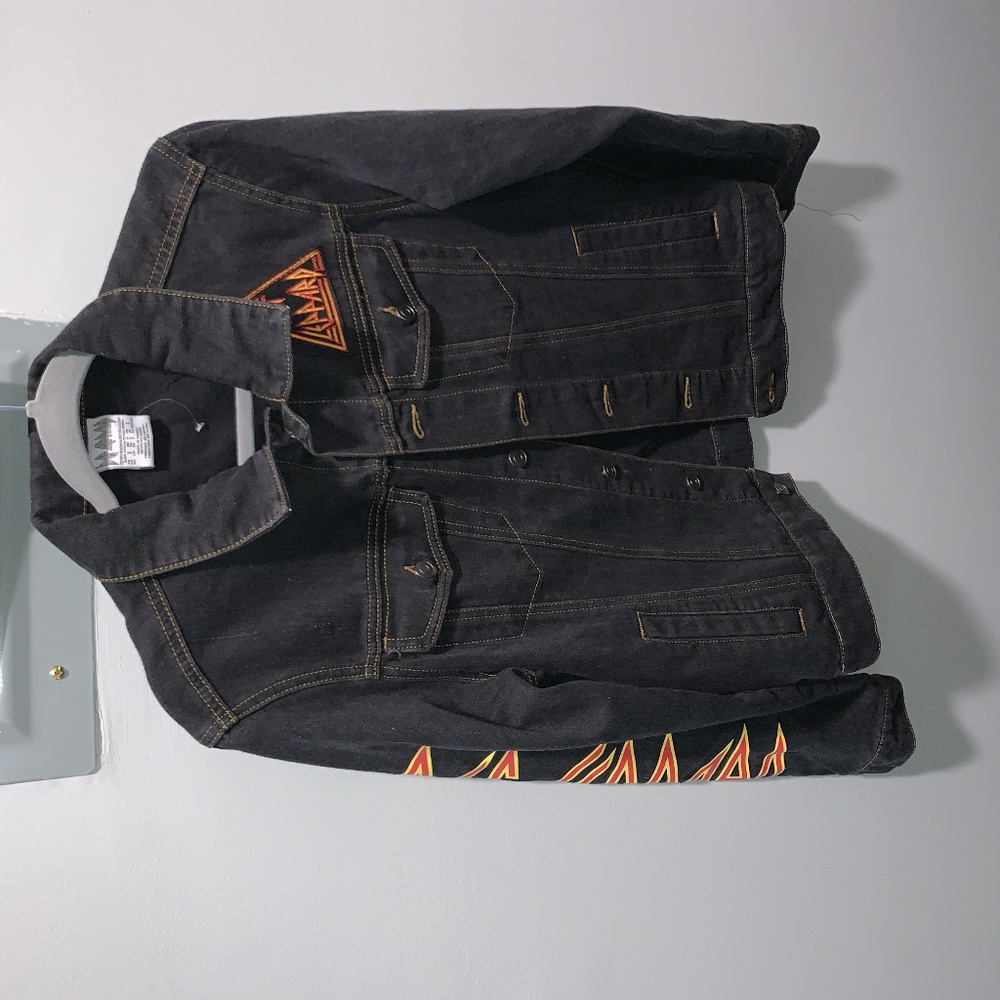 Def Leopard Jean Jacket